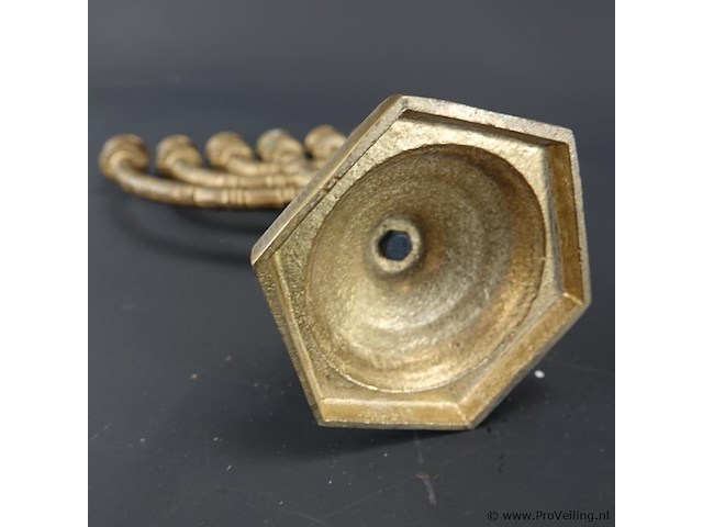 Bronzen menora - afbeelding 5 van  5