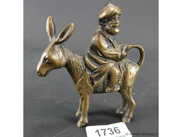 Bronzen nasreddin hodja - afbeelding 1 van  5