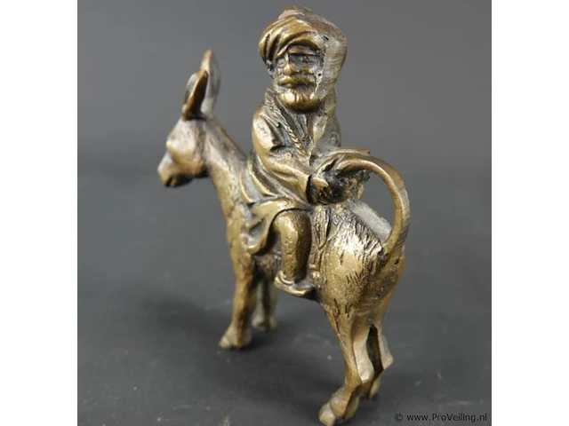 Bronzen nasreddin hodja - afbeelding 2 van  5