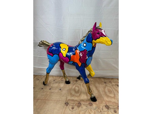 Bronzen paard 145 cm breed - afbeelding 1 van  3