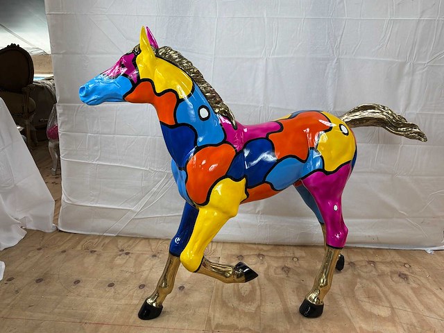 Bronzen paard 145 cm breed - afbeelding 3 van  3