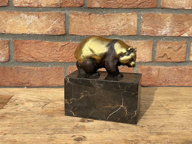 Bronzen panda - afbeelding 1 van  2