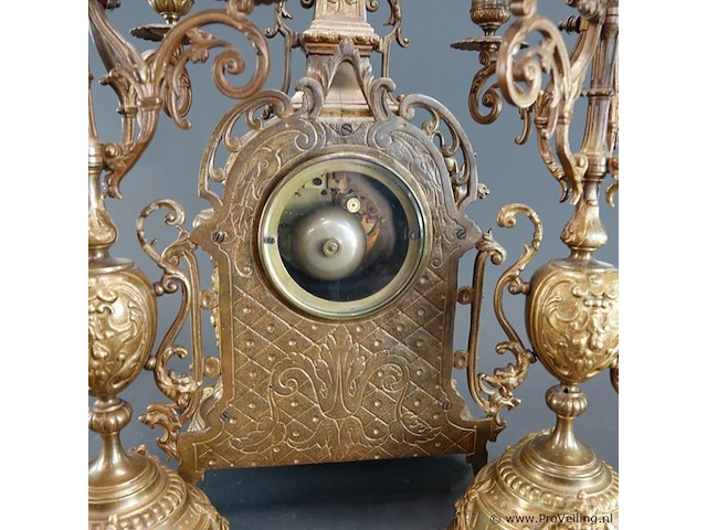 Bronzen pendulestel in napoleon iii-stijl - afbeelding 3 van  5