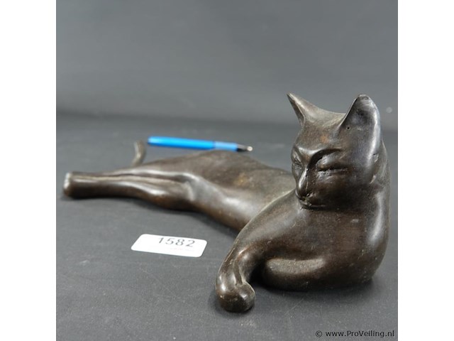 Bronzen poes - afbeelding 2 van  5