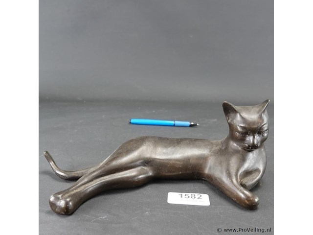 Bronzen poes - afbeelding 1 van  5