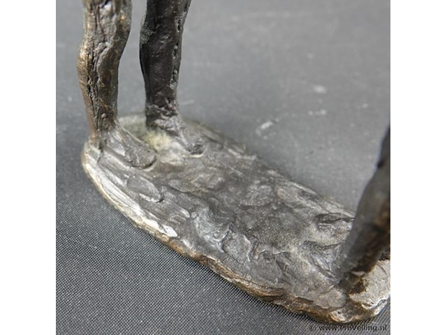 Bronzen sculptuur getiteld "couple amoureux" waarschijnlijk van astrid veldhuyzen-koppen - afbeelding 4 van  5