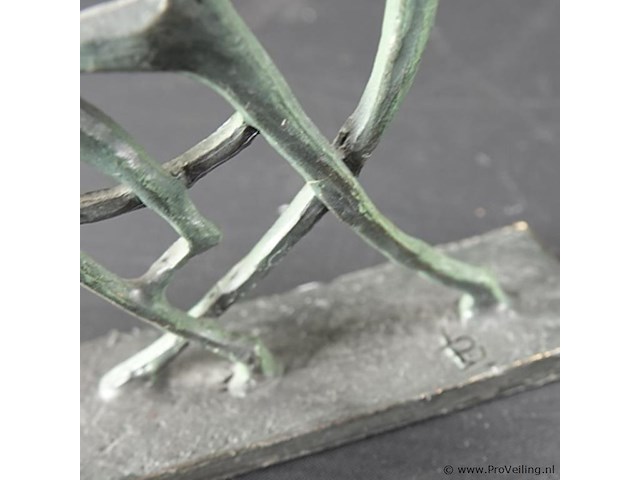 Bronzen sculptuur maker onbekend - afbeelding 4 van  5