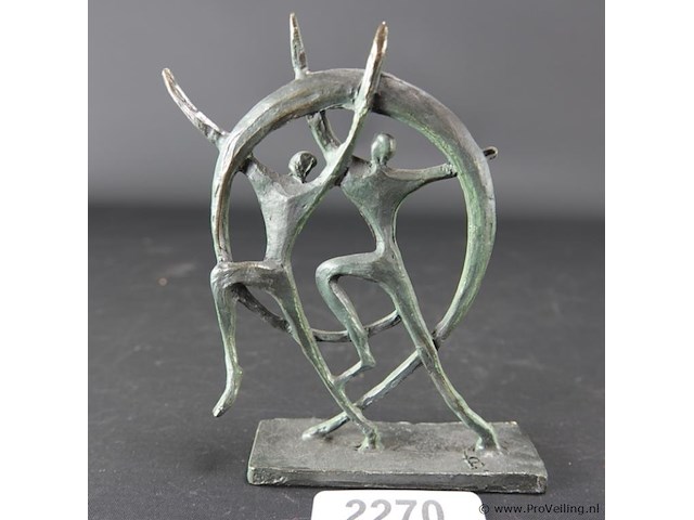 Bronzen sculptuur maker onbekend - afbeelding 1 van  5