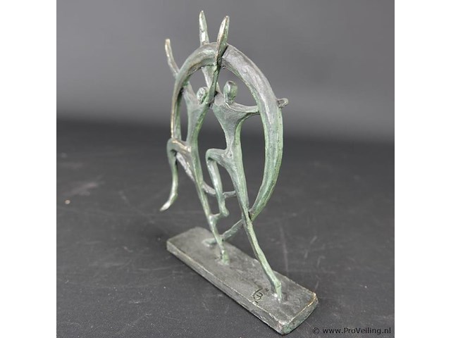 Bronzen sculptuur maker onbekend - afbeelding 2 van  5