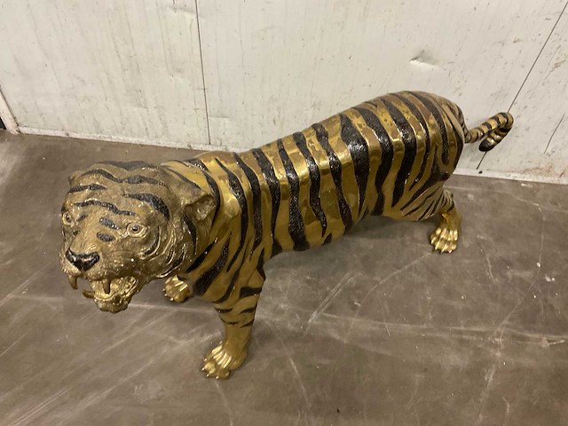 Bronzen sculptuur tijger - afbeelding 3 van  5