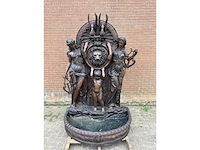 Bronzen wandfontein 1.75 meter breed - afbeelding 2 van  5