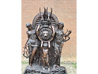 Bronzen wandfontein 1.75 meter breed - afbeelding 3 van  5