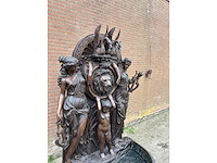 Bronzen wandfontein 1.75 meter breed - afbeelding 4 van  5