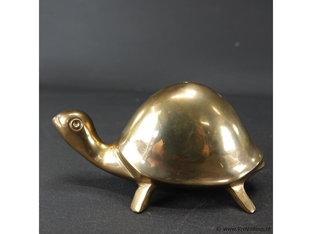 Bronzen/koperen schildpad - afbeelding 2 van  5