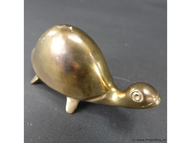 Bronzen/koperen schildpad - afbeelding 3 van  5