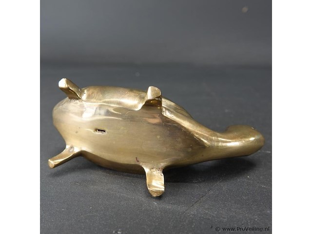 Bronzen/koperen schildpad - afbeelding 5 van  5