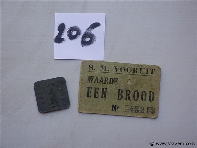 Broodkaart vooruit 1880 - afbeelding 1 van  3