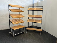 Broodkarren + partij schappen (2x) - afbeelding 1 van  8