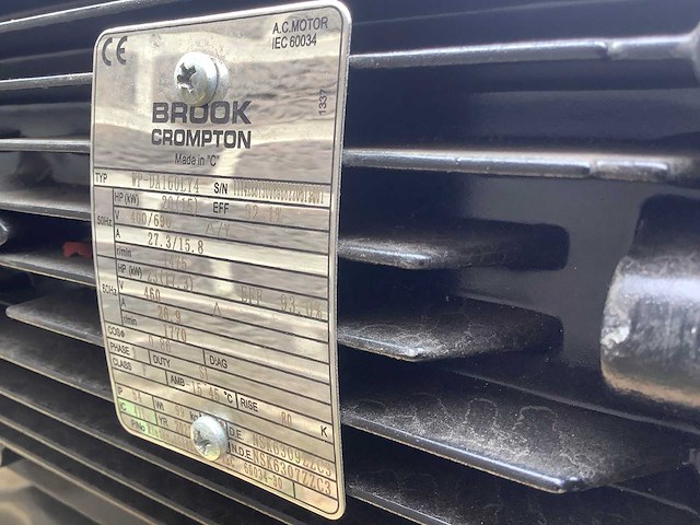 Brook crompton wp-da160ly4 elektromotor - afbeelding 5 van  6