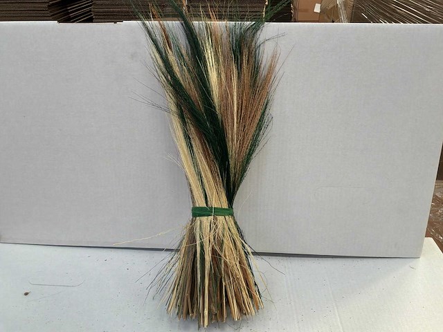 Broom grass green / bleached boeket (136x) - afbeelding 1 van  4