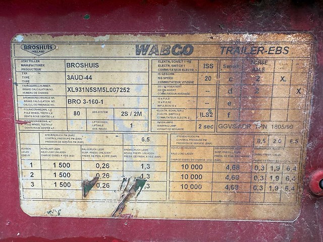 Broshuis 3aud-44 uitschuifbare dieplader - afbeelding 22 van  30