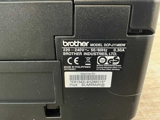 Brother dcp-j1140dw printer - afbeelding 2 van  10
