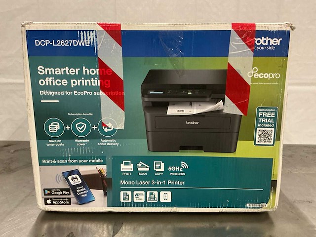 Brother dcp-l2627dwe printer - afbeelding 2 van  8