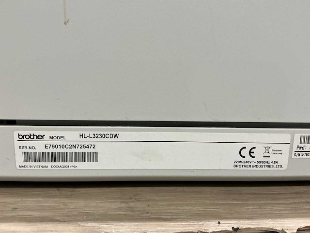 Brother hl-l3230cdw printer - afbeelding 8 van  8