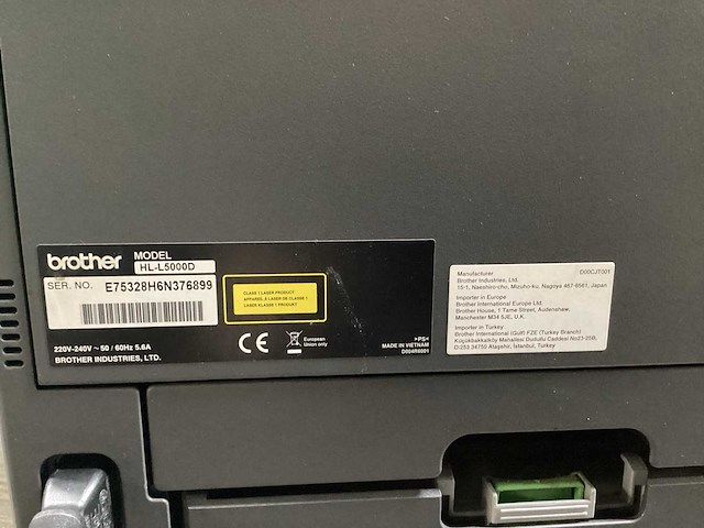 Brother hl-l5000d laserprinter - afbeelding 7 van  7