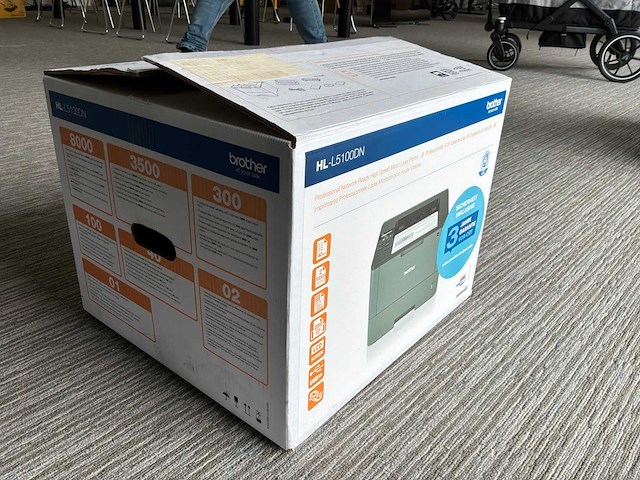 Brother hl-l5100dn laserprinter - afbeelding 3 van  3