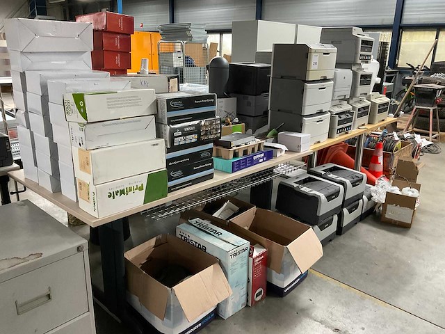 Brother, lexmark, hp - o.a. hl-5380dn, e360d - printers, cartridges, office supplies - afbeelding 1 van  33