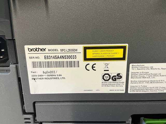 Brother mfc-j2835dw printer - afbeelding 9 van  9