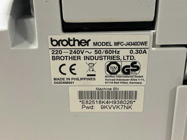 Brother mfc-j4340dwe printer - afbeelding 6 van  6