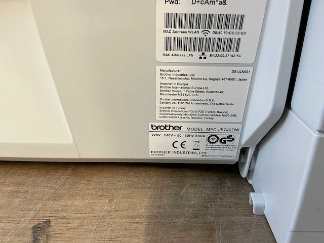 Brother mfc-j5740dw overige printers en copiers - afbeelding 12 van  12