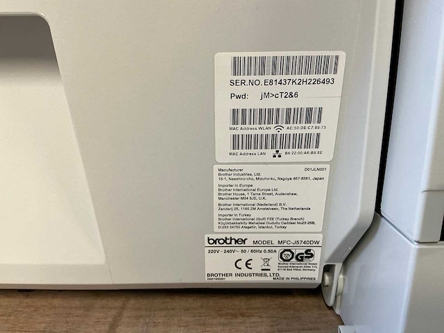 Brother mfc-j574dw printer - afbeelding 5 van  5