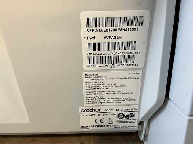 Brother mfc-j6940dw printer - afbeelding 7 van  15