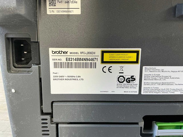 Brother mfc-l2835dw overige printers en copiers - afbeelding 8 van  8