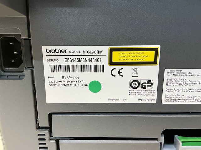 Brother mfc-l2835dw overige printers en copiers - afbeelding 2 van  11