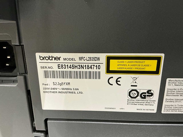 Brother mfc-l2835dw overige printers en copiers - afbeelding 10 van  10