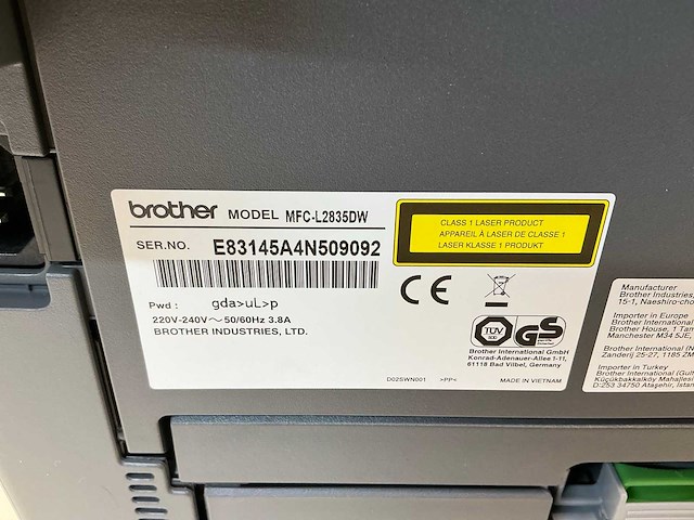 Brother mfc-l2835dw overige printers en copiers - afbeelding 2 van  8