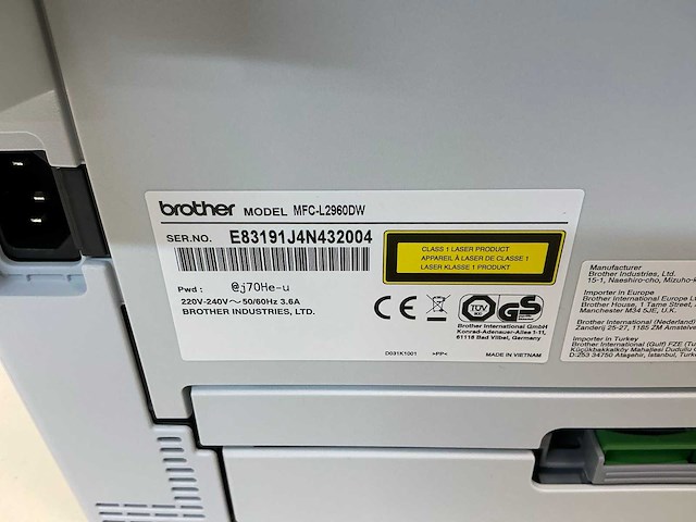 Brother mfc-l2960dw overige printers en copiers - afbeelding 1 van  6
