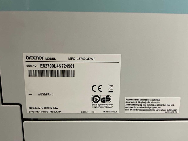 Brother mfc-l3740cdwe (1x) - afbeelding 2 van  7