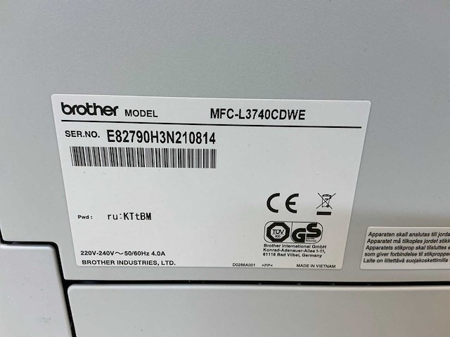 Brother mfc-l3740cdwe overige printers en copiers - afbeelding 3 van  12
