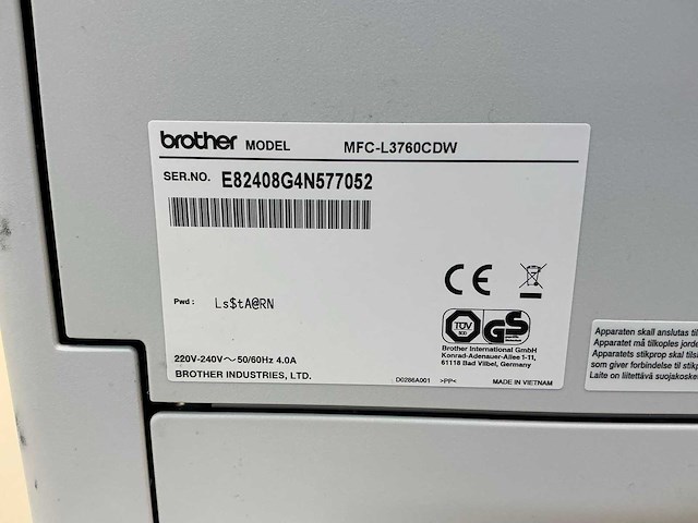 Brother mfc-l3760cdw overige printers en copiers - afbeelding 2 van  10