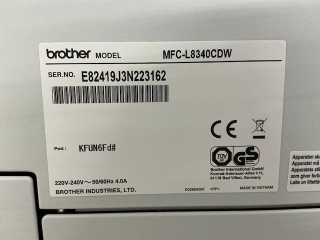 Brother mfc-l8340cdw printer - afbeelding 3 van  12