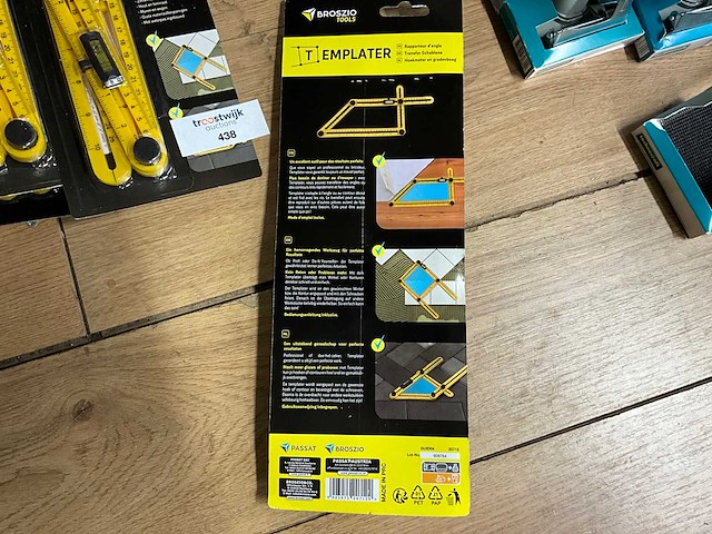 Brozio hoekmeter/ contourmal (6x) - afbeelding 1 van  1