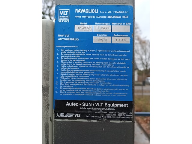 Brug, ravaglioli, kp401b-i 4000 kg, 1992 - afbeelding 7 van  8