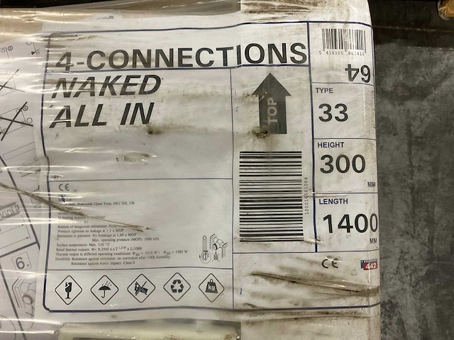 Brugman 1400x300 radiator (6x) - afbeelding 2 van  3