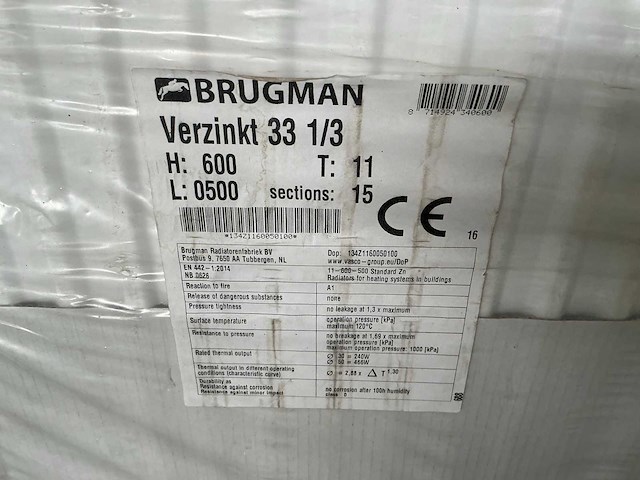 Brugman 33 radiator - afbeelding 2 van  2