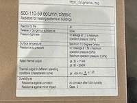 Brugman column clasic radiator 2950x600x110 mm - afbeelding 5 van  5
